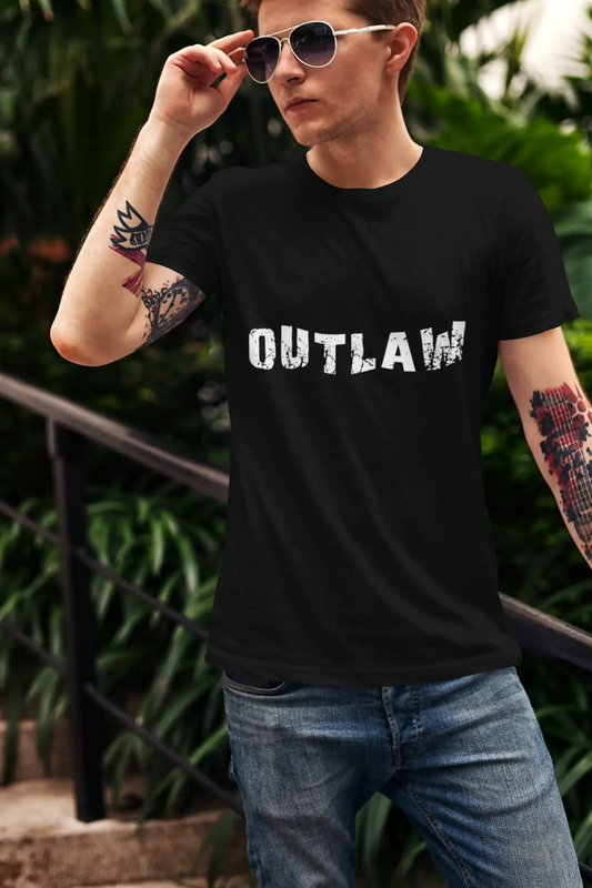 outlaw ,Men's Short Sleeve Round Neck T-shirt 00004