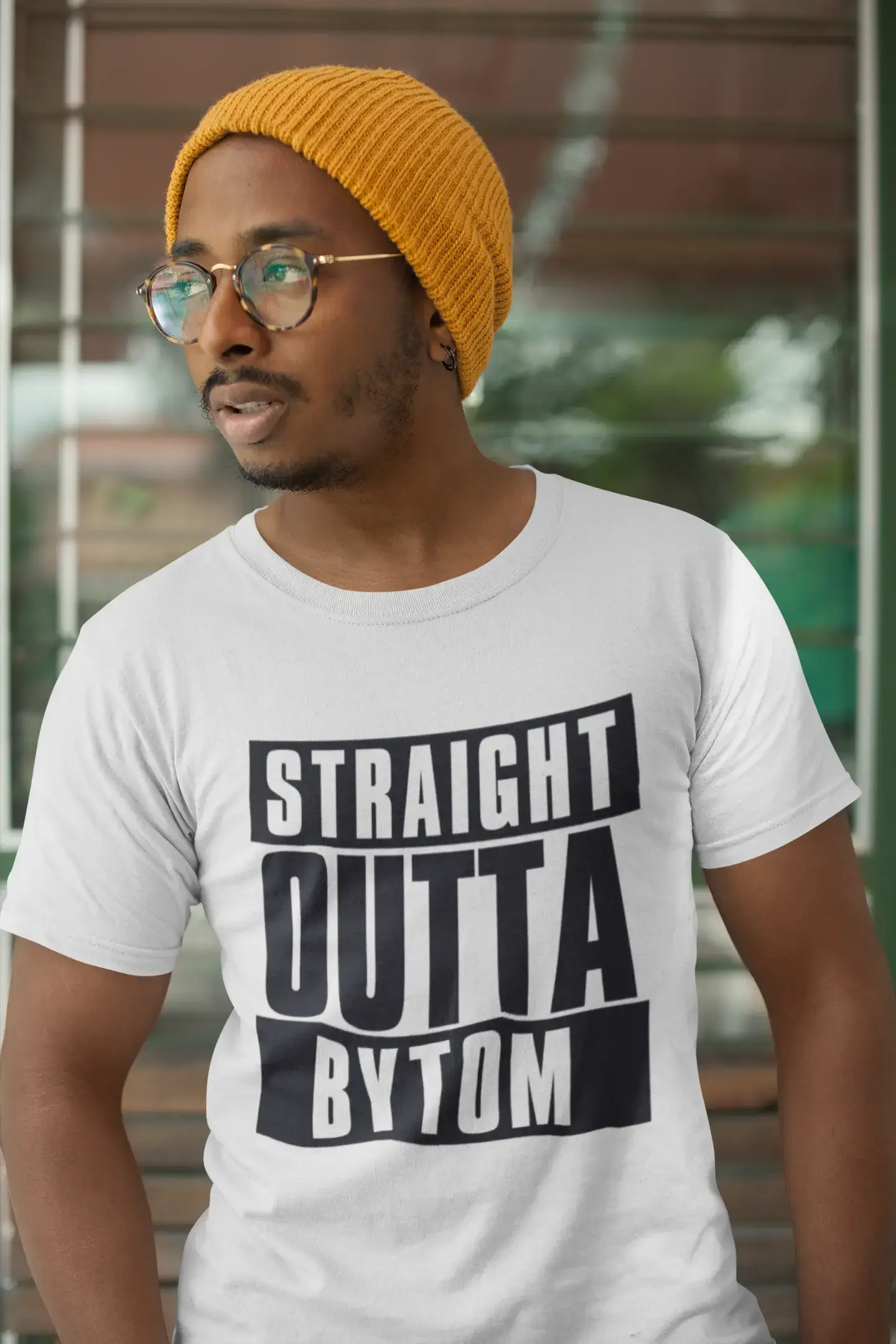 Straight Outta Bytom, Men's Short Sleeve Round Neck T-shirt 00027