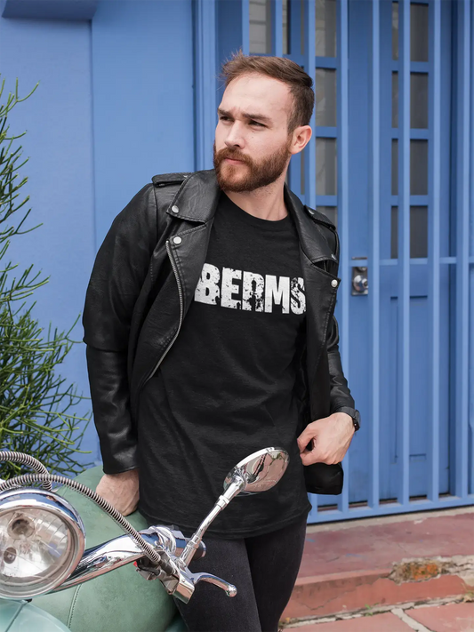 berms Men's Retro T shirt Black Birthday Gift 00553