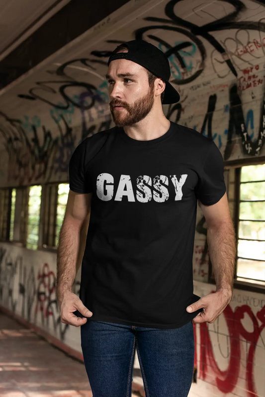 gassy Men's Retro T shirt Black Birthday Gift 00553