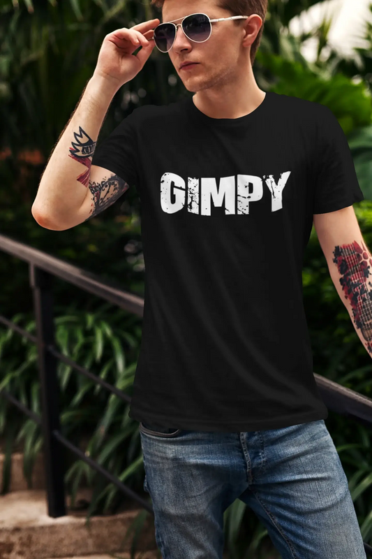 gimpy Men's Retro T shirt Black Birthday Gift 00553