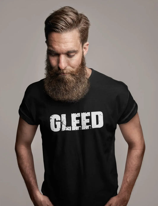 gleed Men's Retro T shirt Black Birthday Gift 00553