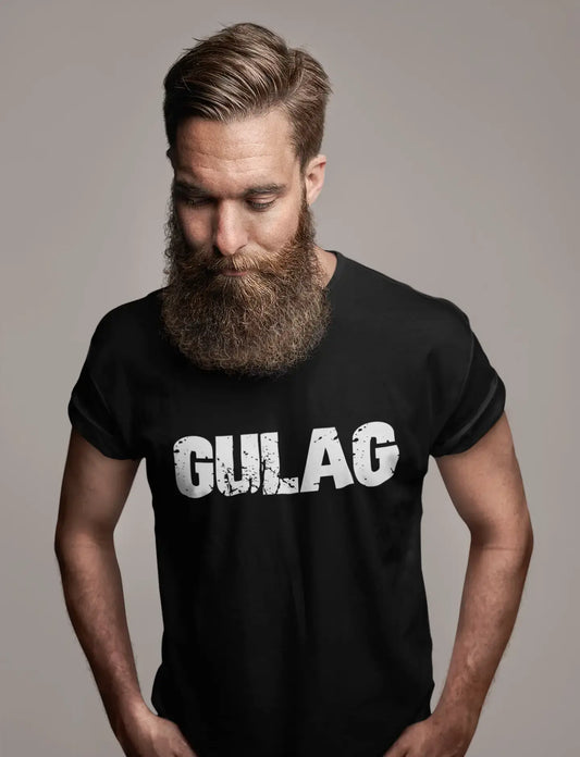 gulag Men's Retro T shirt Black Birthday Gift 00553