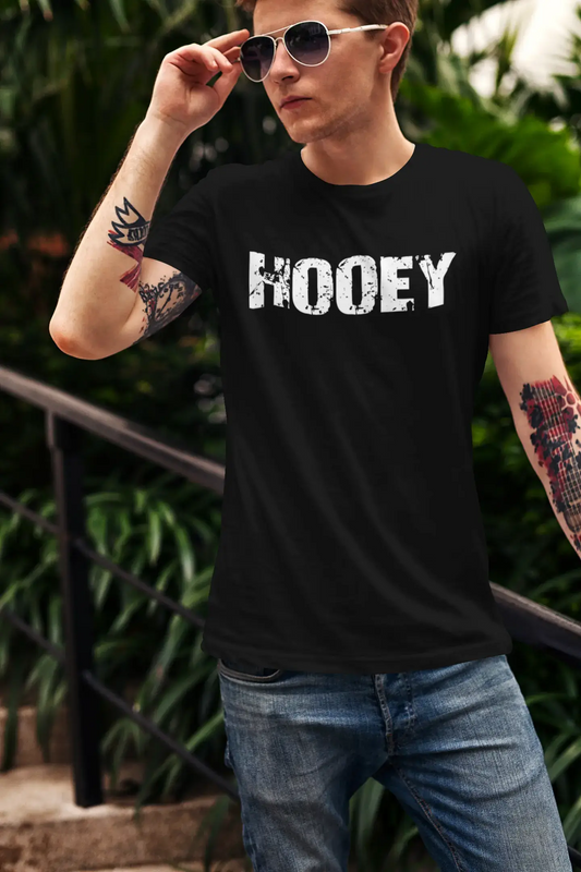 hooey Men's Retro T shirt Black Birthday Gift 00553