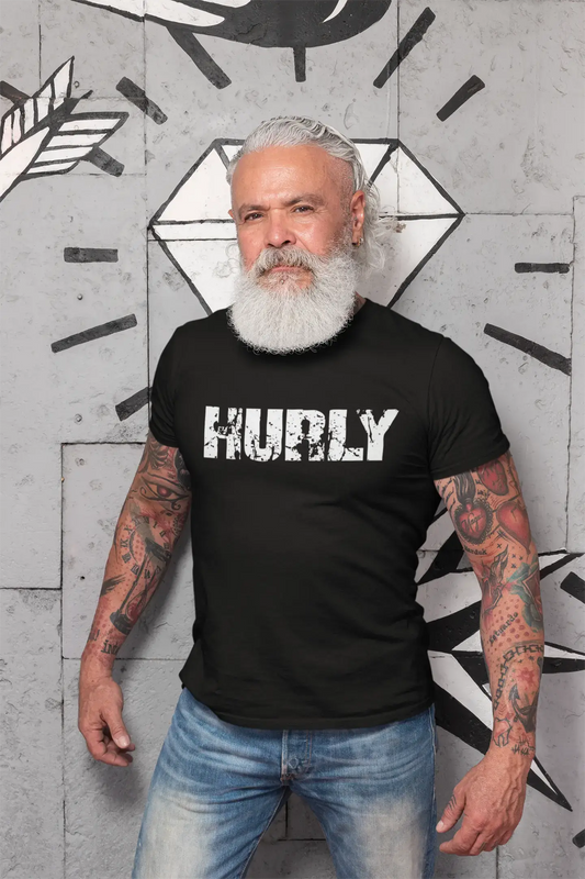 hurly Men's Retro T shirt Black Birthday Gift 00553