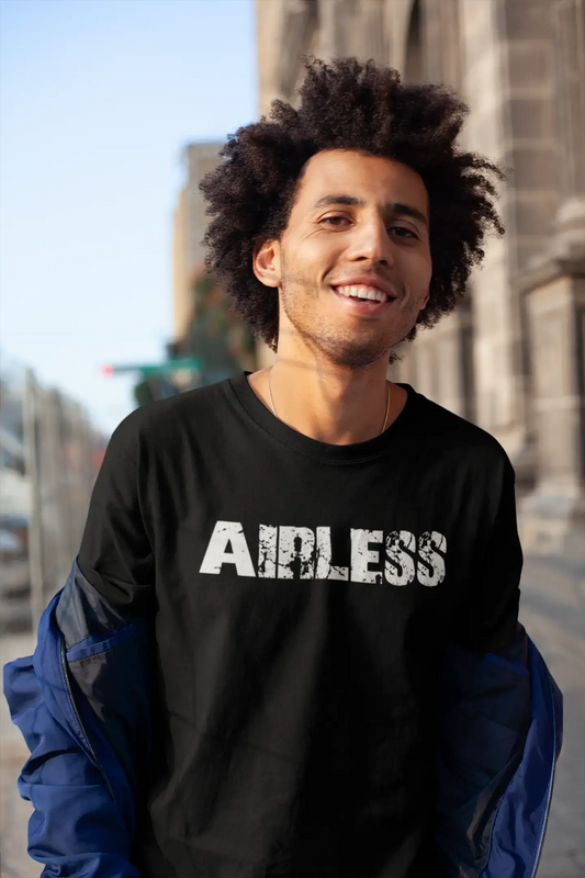 airless Men's Vintage T shirt Black Birthday Gift 00555