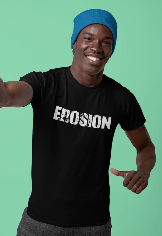 erosion Men's Vintage T shirt Black Birthday Gift 00555