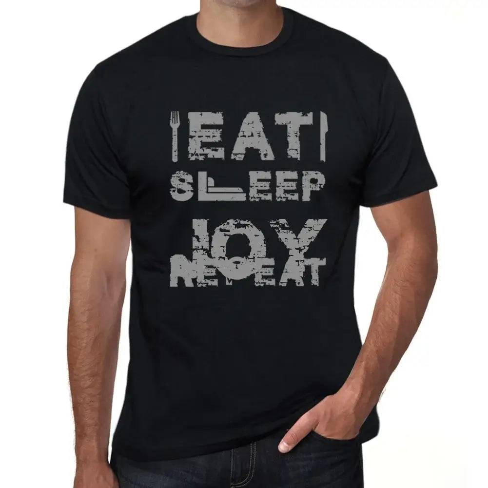 Men's Graphic T-Shirt Eat Sleep Jpy Repeat Eco-Friendly Limited Edition Short Sleeve Tee-Shirt Vintage Birthday Gift Novelty