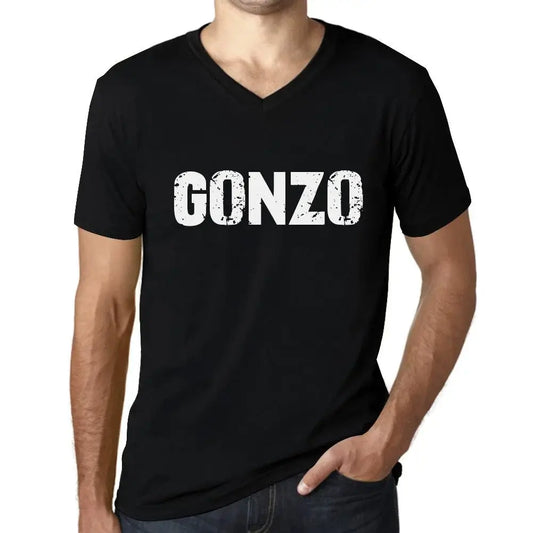 Men's Graphic T-Shirt V Neck Gonzo Eco-Friendly Limited Edition Short Sleeve Tee-Shirt Vintage Birthday Gift Novelty