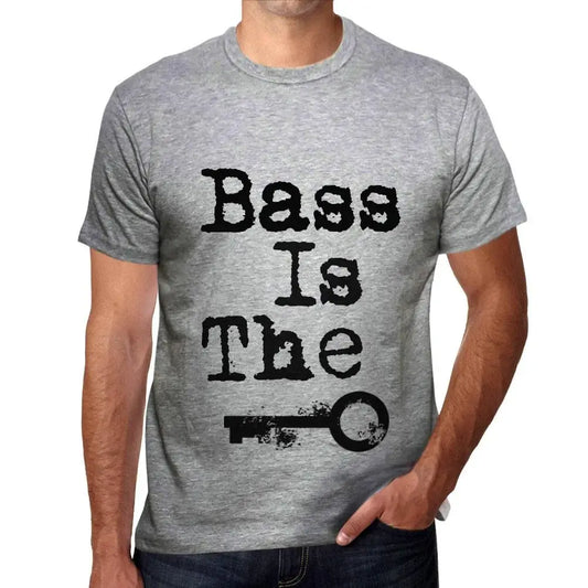 Men's Graphic T-Shirt Bass Is The Key Eco-Friendly Limited Edition Short Sleeve Tee-Shirt Vintage Birthday Gift Novelty
