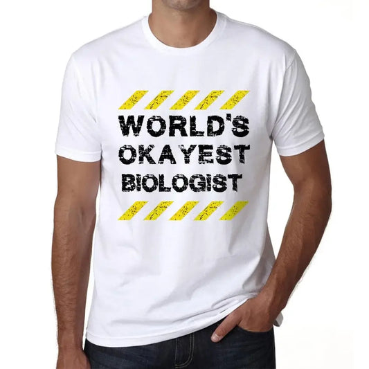 Men's Graphic T-Shirt Worlds Okayest Biologist Eco-Friendly Limited Edition Short Sleeve Tee-Shirt Vintage Birthday Gift Novelty