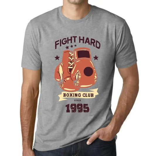 Men's Graphic T-Shirt Boxing Club Fight Hard Since 1995 29th Birthday Anniversary 29 Year Old Gift 1995 Vintage Eco-Friendly Short Sleeve Novelty Tee