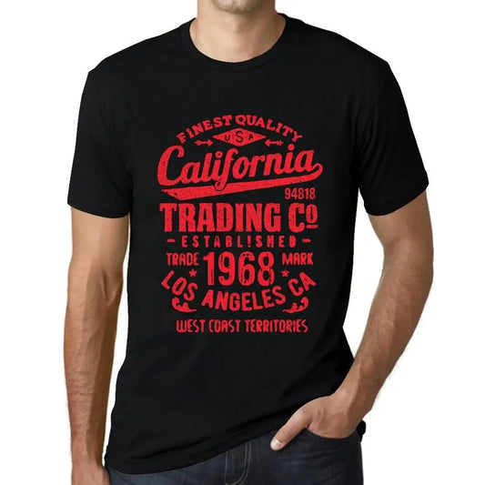 Men's Graphic T-Shirt California Trading Since 1968 56th Birthday Anniversary 56 Year Old Gift 1968 Vintage Eco-Friendly Short Sleeve Novelty Tee