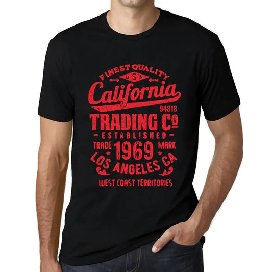 Men's Graphic T-Shirt California Trading Since 1969 55th Birthday Anniversary 55 Year Old Gift 1969 Vintage Eco-Friendly Short Sleeve Novelty Tee