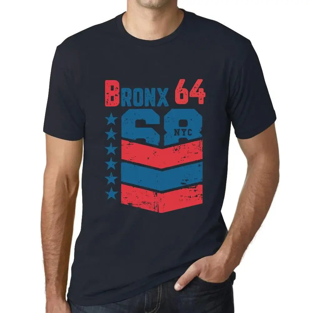 Men's Graphic T-Shirt Bronx 64 64th Birthday Anniversary 64 Year Old Gift 1960 Vintage Eco-Friendly Short Sleeve Novelty Tee