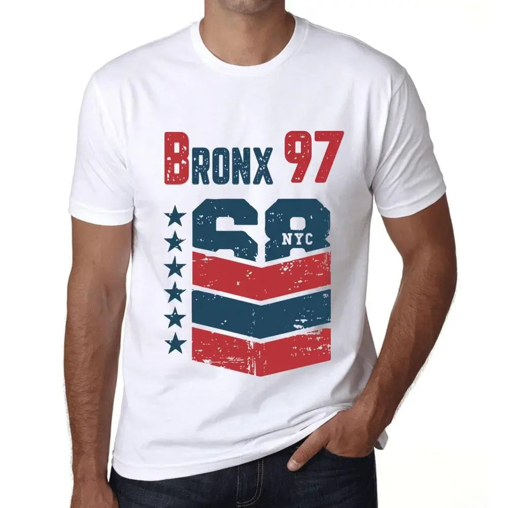 Men's Graphic T-Shirt Bronx 97 97th Birthday Anniversary 97 Year Old Gift 1927 Vintage Eco-Friendly Short Sleeve Novelty Tee