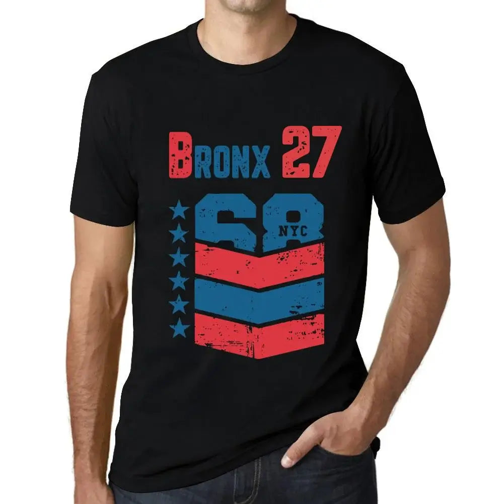 Men's Graphic T-Shirt Bronx 27 27th Birthday Anniversary 27 Year Old Gift 1997 Vintage Eco-Friendly Short Sleeve Novelty Tee