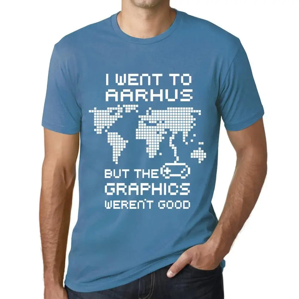 Men's Graphic T-Shirt I Went To Aarhus But The Graphics Weren’t Good Eco-Friendly Limited Edition Short Sleeve Tee-Shirt Vintage Birthday Gift Novelty