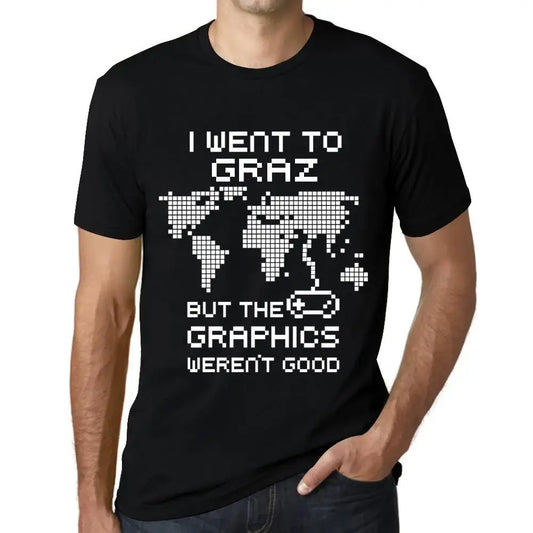 Men's Graphic T-Shirt I Went To Graz But The Graphics Weren’t Good Eco-Friendly Limited Edition Short Sleeve Tee-Shirt Vintage Birthday Gift Novelty