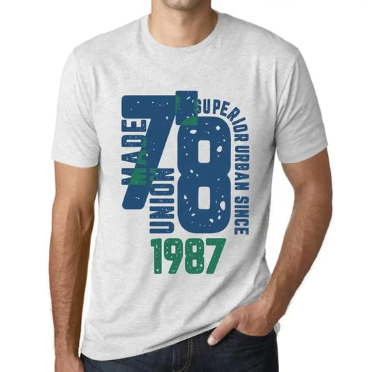 Men's Graphic T-Shirt Superior Urban Style Since 1987 37th Birthday Anniversary 37 Year Old Gift 1987 Vintage Eco-Friendly Short Sleeve Novelty Tee