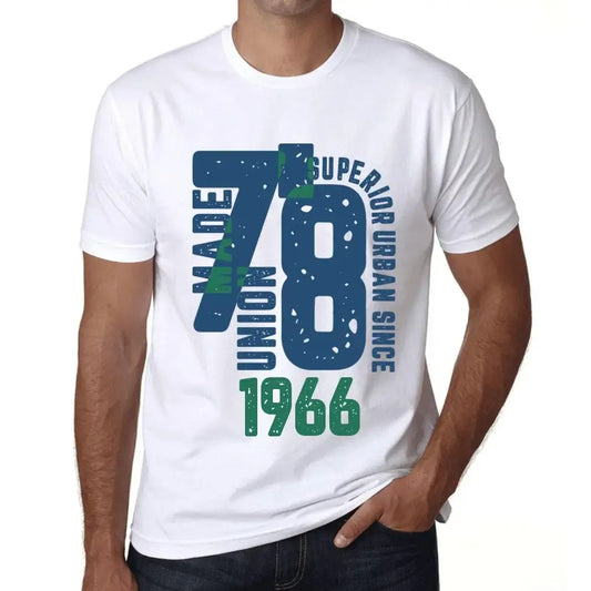 Men's Graphic T-Shirt Superior Urban Style Since 1966 58th Birthday Anniversary 58 Year Old Gift 1966 Vintage Eco-Friendly Short Sleeve Novelty Tee