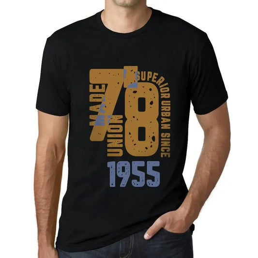 Men's Graphic T-Shirt Superior Urban Style Since 1955 69th Birthday Anniversary 69 Year Old Gift 1955 Vintage Eco-Friendly Short Sleeve Novelty Tee