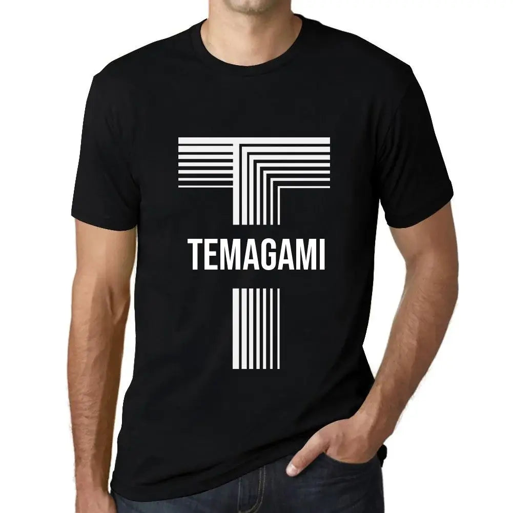 Men's Graphic T-Shirt Temagami Eco-Friendly Limited Edition Short Sleeve Tee-Shirt Vintage Birthday Gift Novelty