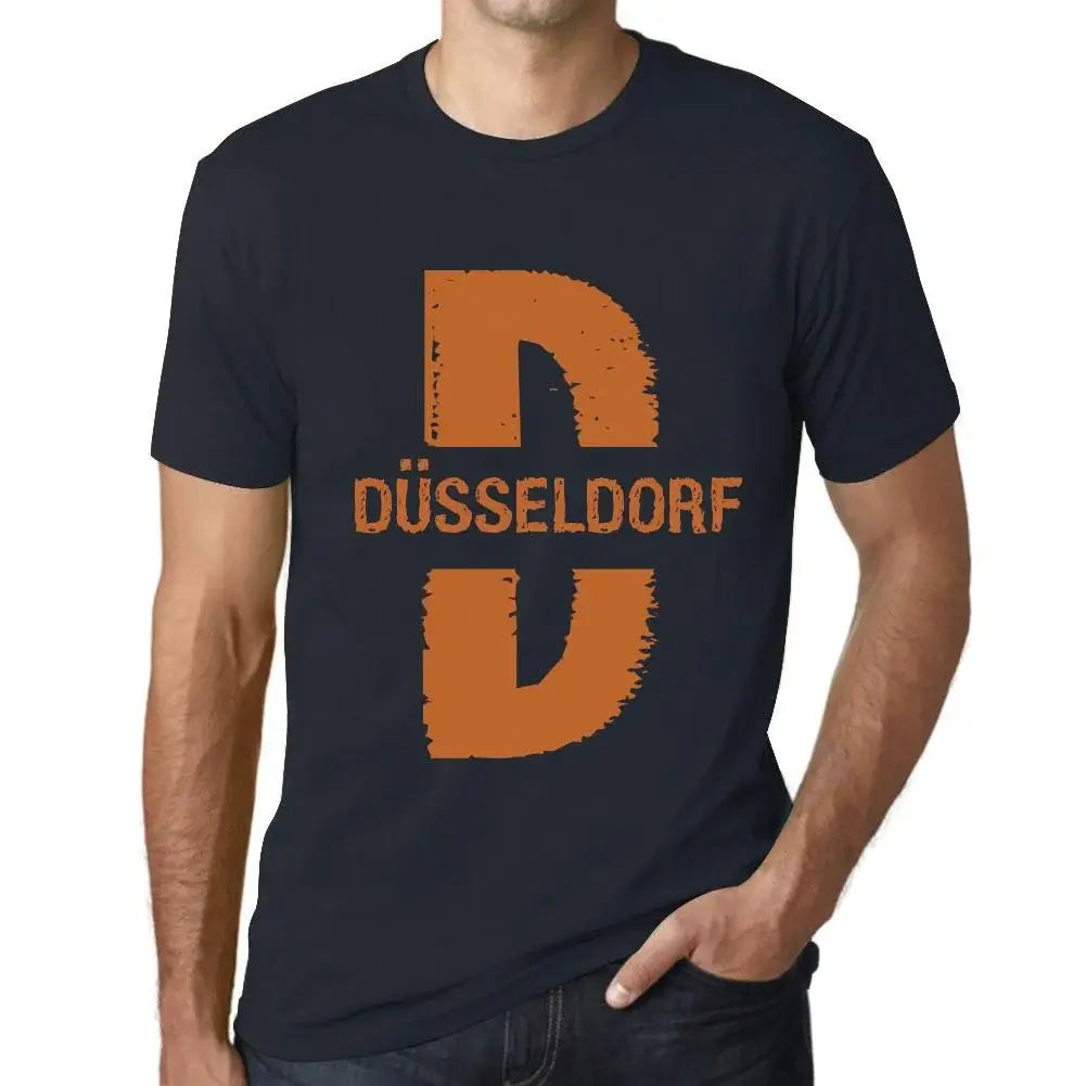 Men's Graphic T-Shirt Düsseldorf Eco-Friendly Limited Edition Short Sleeve Tee-Shirt Vintage Birthday Gift Novelty