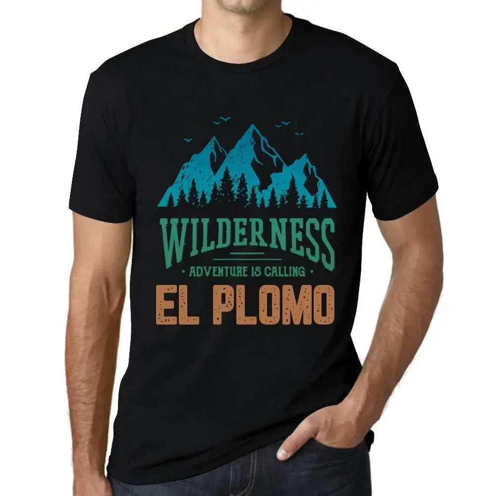 Men's Graphic T-Shirt Wilderness, Adventure Is Calling El Plomo Eco-Friendly Limited Edition Short Sleeve Tee-Shirt Vintage Birthday Gift Novelty