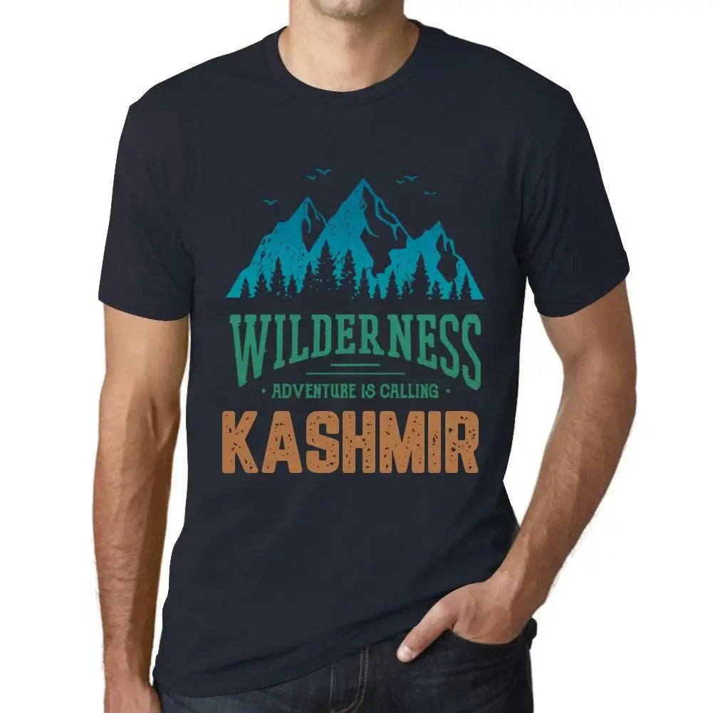 Men's Graphic T-Shirt Wilderness, Adventure Is Calling Kashmir Eco-Friendly Limited Edition Short Sleeve Tee-Shirt Vintage Birthday Gift Novelty