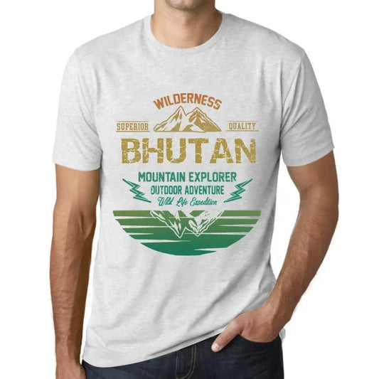Men's Graphic T-Shirt Outdoor Adventure, Wilderness, Mountain Explorer Bhutan Eco-Friendly Limited Edition Short Sleeve Tee-Shirt Vintage Birthday Gift Novelty