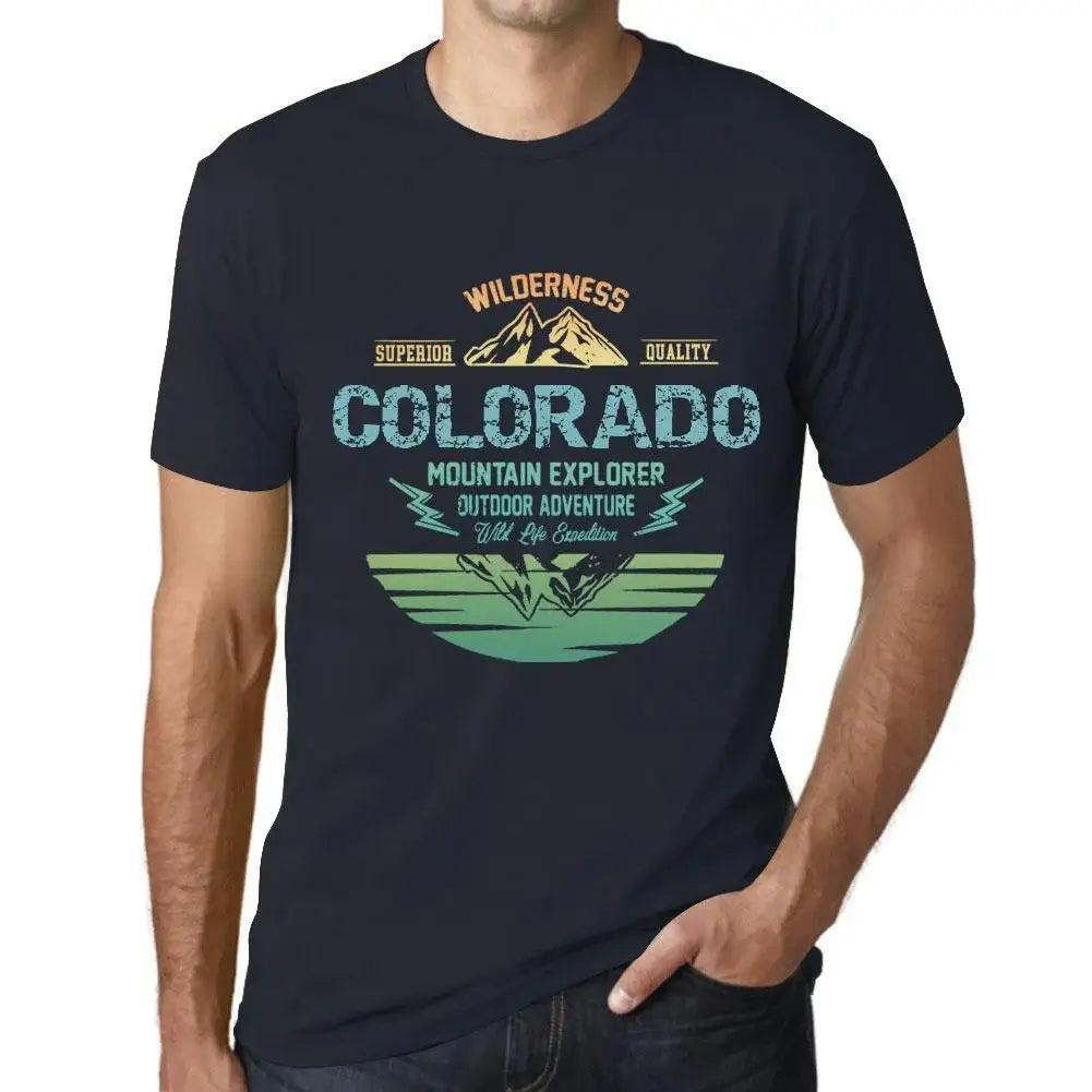 Men's Graphic T-Shirt Outdoor Adventure, Wilderness, Mountain Explorer Colorado Eco-Friendly Limited Edition Short Sleeve Tee-Shirt Vintage Birthday Gift Novelty