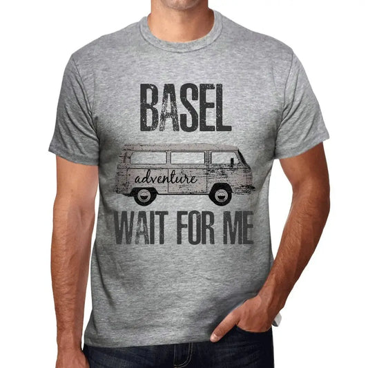 Men's Graphic T-Shirt Adventure Wait For Me In Basel Eco-Friendly Limited Edition Short Sleeve Tee-Shirt Vintage Birthday Gift Novelty