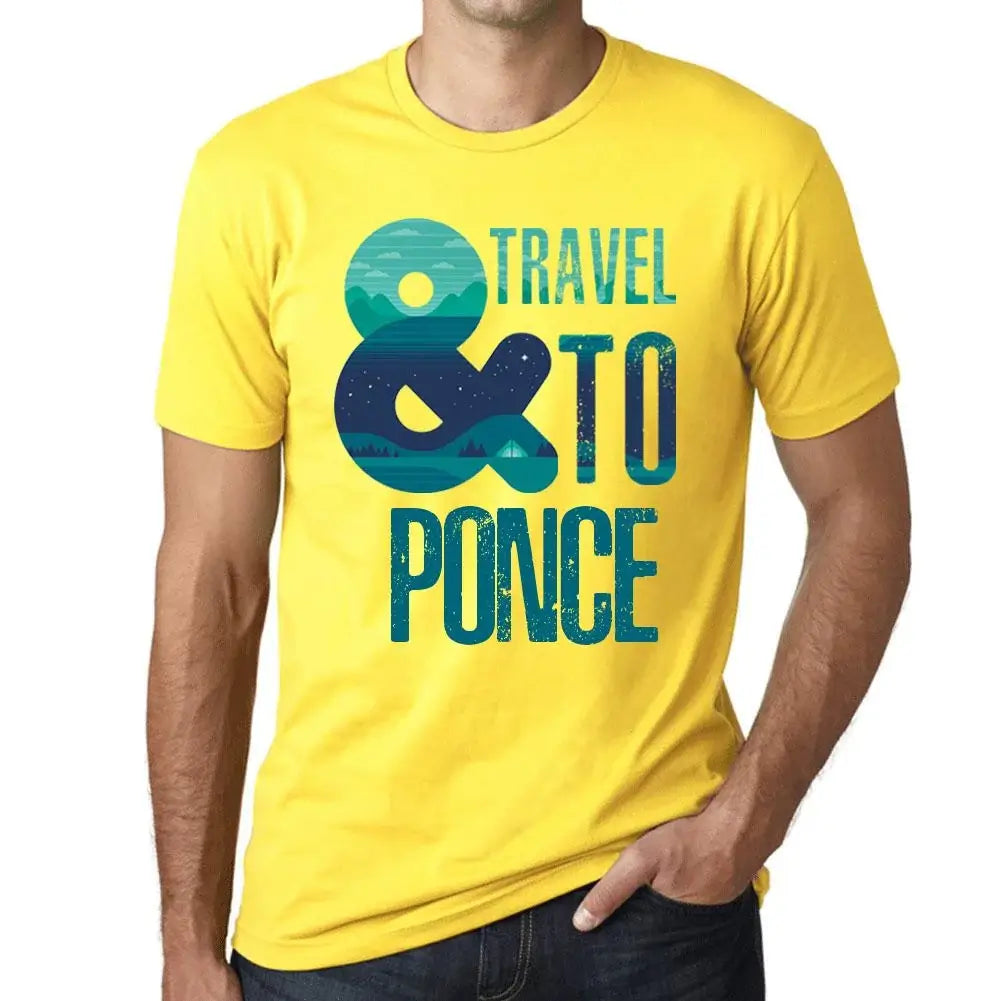 Men's Graphic T-Shirt And Travel To Ponce Eco-Friendly Limited Edition Short Sleeve Tee-Shirt Vintage Birthday Gift Novelty
