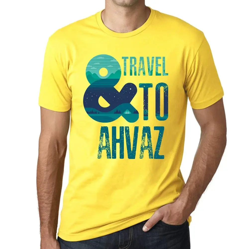 Men's Graphic T-Shirt And Travel To Ahvaz Eco-Friendly Limited Edition Short Sleeve Tee-Shirt Vintage Birthday Gift Novelty