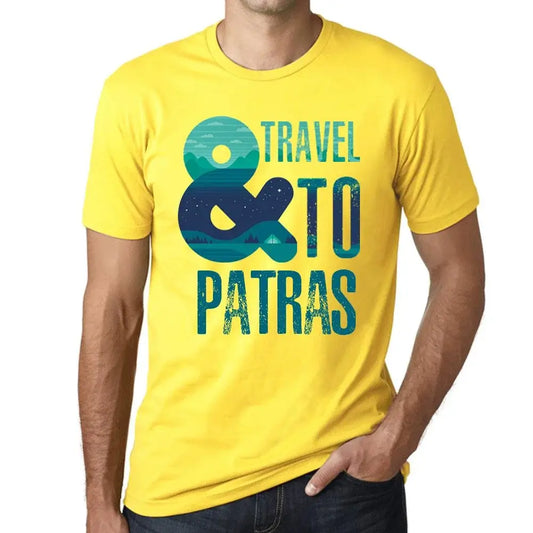 Men's Graphic T-Shirt And Travel To Patras Eco-Friendly Limited Edition Short Sleeve Tee-Shirt Vintage Birthday Gift Novelty