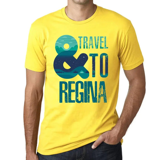 Men's Graphic T-Shirt And Travel To Regina Eco-Friendly Limited Edition Short Sleeve Tee-Shirt Vintage Birthday Gift Novelty