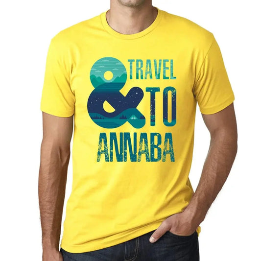 Men's Graphic T-Shirt And Travel To Annaba Eco-Friendly Limited Edition Short Sleeve Tee-Shirt Vintage Birthday Gift Novelty