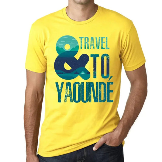 Men's Graphic T-Shirt And Travel To Yaoundé Eco-Friendly Limited Edition Short Sleeve Tee-Shirt Vintage Birthday Gift Novelty