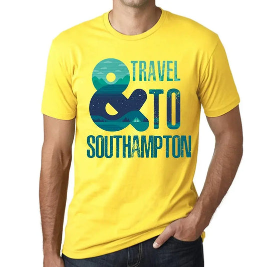 Men's Graphic T-Shirt And Travel To Southampton Eco-Friendly Limited Edition Short Sleeve Tee-Shirt Vintage Birthday Gift Novelty