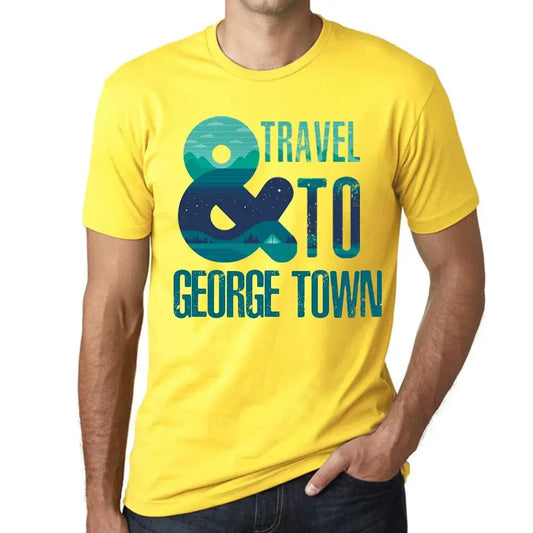 Men's Graphic T-Shirt And Travel To George Town Eco-Friendly Limited Edition Short Sleeve Tee-Shirt Vintage Birthday Gift Novelty