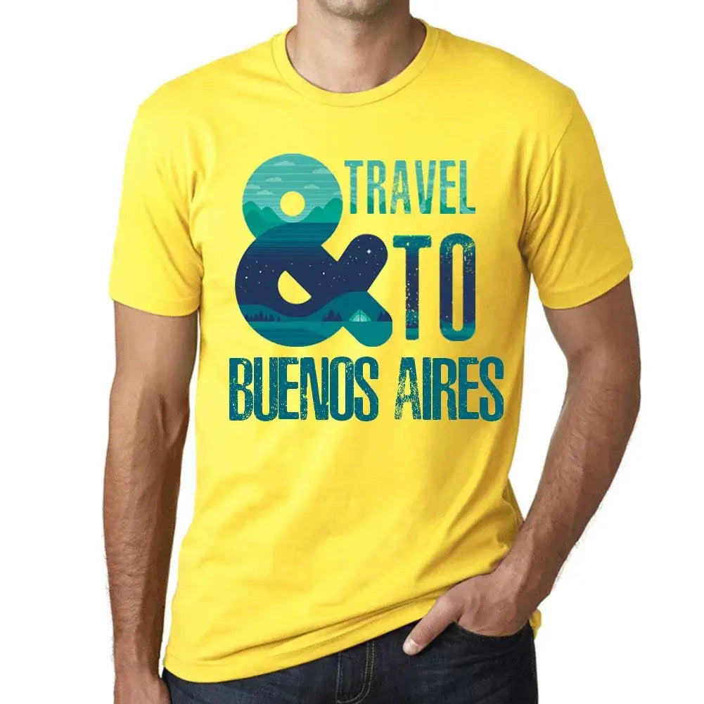 Men's Graphic T-Shirt And Travel To Buenos Aires Eco-Friendly Limited Edition Short Sleeve Tee-Shirt Vintage Birthday Gift Novelty