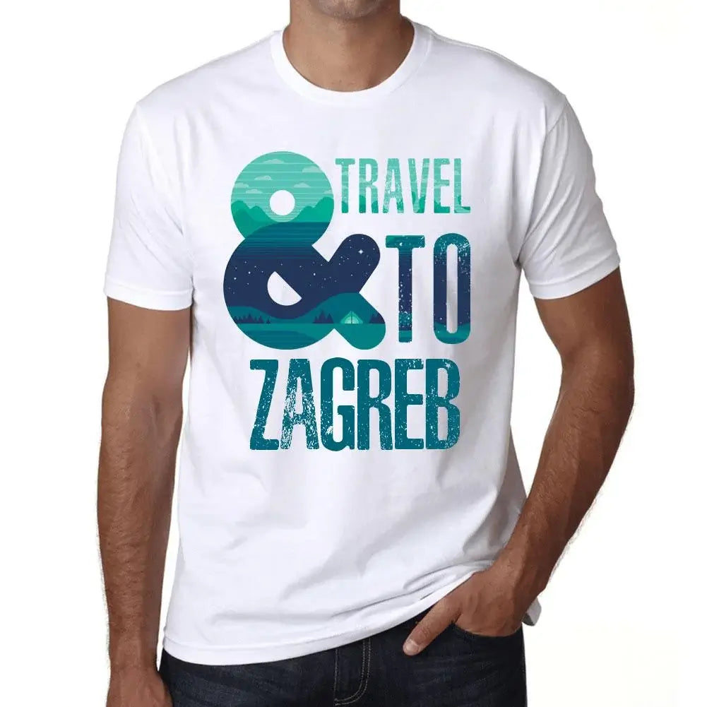 Men's Graphic T-Shirt And Travel To Zagreb Eco-Friendly Limited Edition Short Sleeve Tee-Shirt Vintage Birthday Gift Novelty