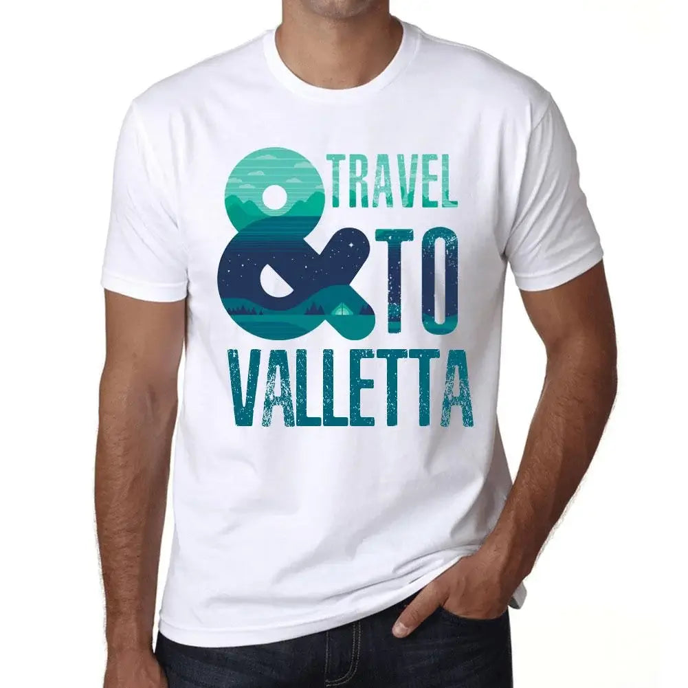 Men's Graphic T-Shirt And Travel To Valletta Eco-Friendly Limited Edition Short Sleeve Tee-Shirt Vintage Birthday Gift Novelty