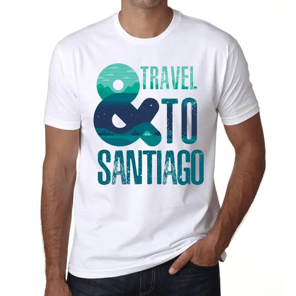 Men's Graphic T-Shirt And Travel To Santiago Eco-Friendly Limited Edition Short Sleeve Tee-Shirt Vintage Birthday Gift Novelty