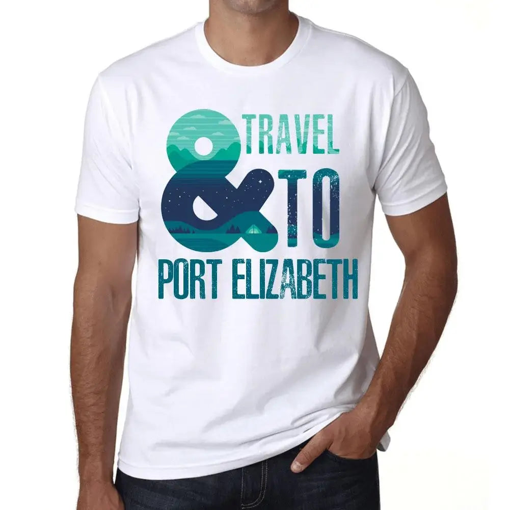 Men's Graphic T-Shirt And Travel To Port Elizabeth Eco-Friendly Limited Edition Short Sleeve Tee-Shirt Vintage Birthday Gift Novelty