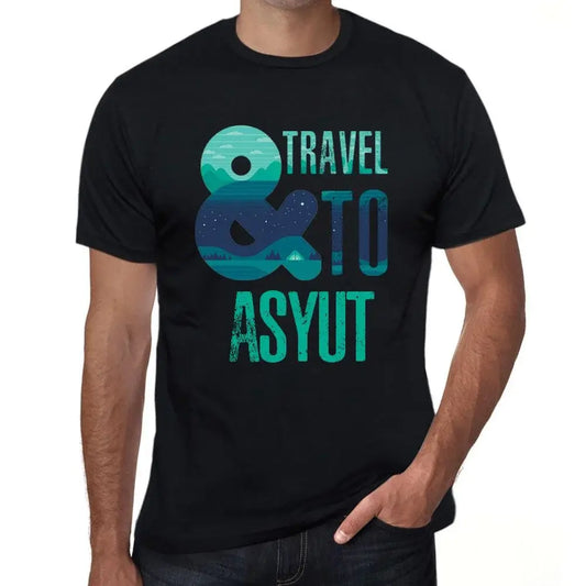 Men's Graphic T-Shirt And Travel To Asyut Eco-Friendly Limited Edition Short Sleeve Tee-Shirt Vintage Birthday Gift Novelty