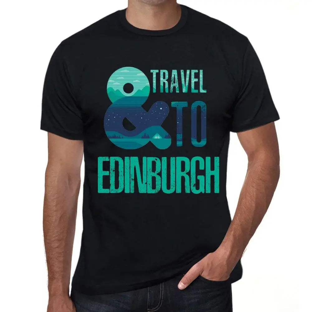 Men's Graphic T-Shirt And Travel To Edinburgh Eco-Friendly Limited Edition Short Sleeve Tee-Shirt Vintage Birthday Gift Novelty