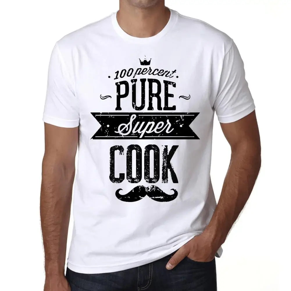 Men's Graphic T-Shirt 100% Pure Super Cook Eco-Friendly Limited Edition Short Sleeve Tee-Shirt Vintage Birthday Gift Novelty