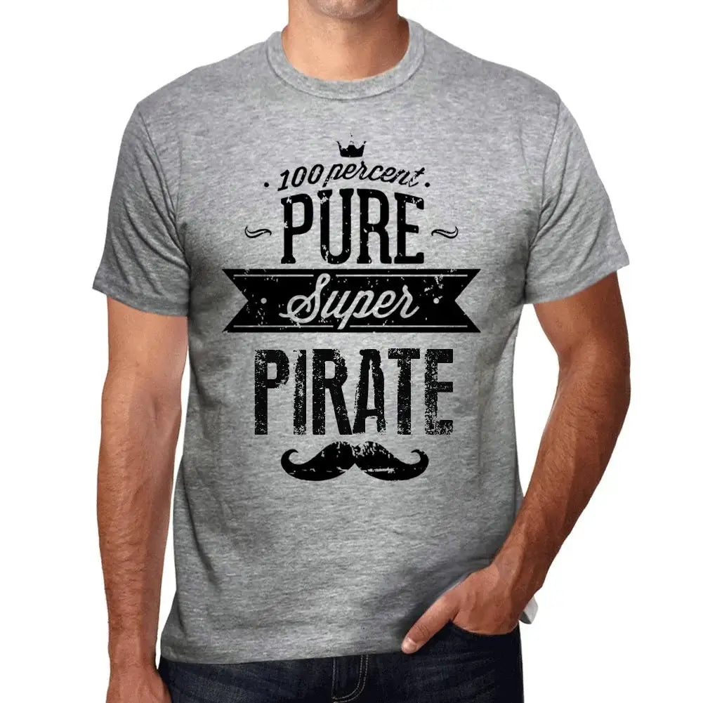 Men's Graphic T-Shirt 100% Pure Super Pirate Eco-Friendly Limited Edition Short Sleeve Tee-Shirt Vintage Birthday Gift Novelty